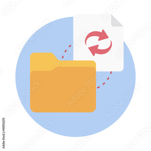 Icon of data sharing filled design