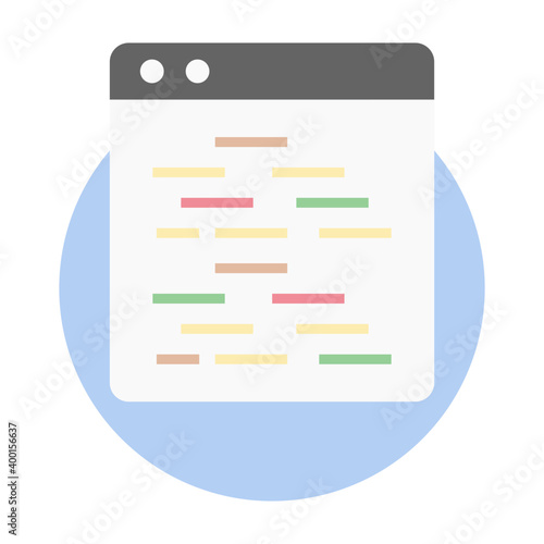 Web layout, web content flat icon 