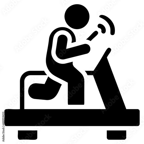 Phone Using on Treadmill 