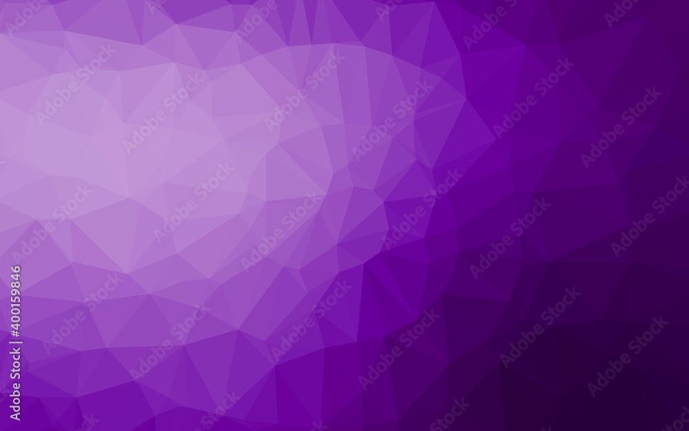 Light Purple vector polygon abstract layout. Light Purple vector polygon abstract layout.