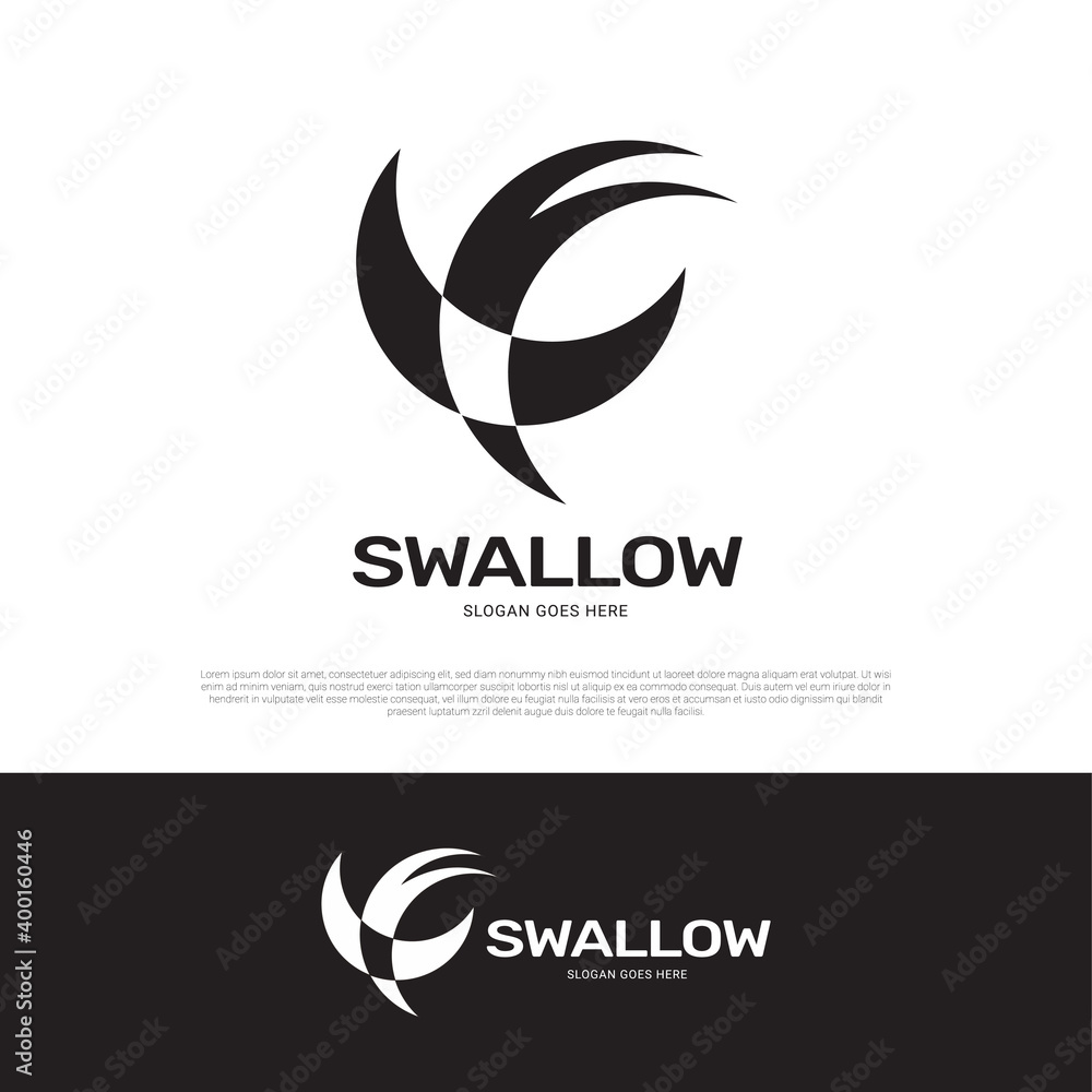 Swallow logo icon design Swallow logo icon design