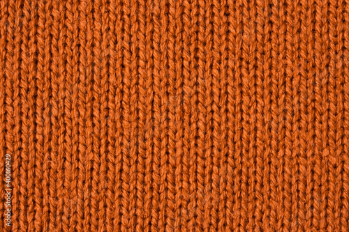 Brown knitted wool texture background