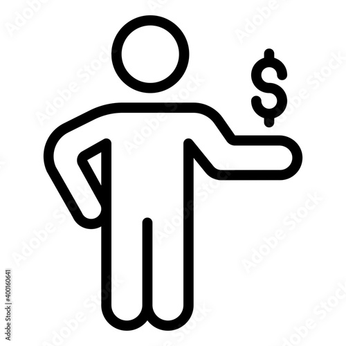 Banker Avatar Pictogram 