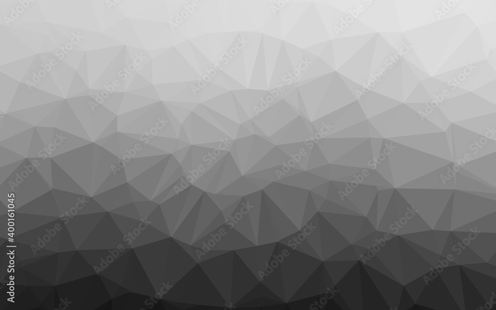 Light Silver, Gray vector shining triangular pattern. Light Silver, Gray vector shining triangular pattern.