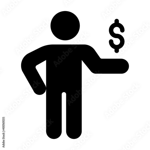 Banker Avatar Pictogram 
