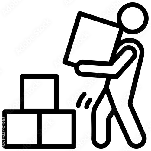 Man Carrying Box