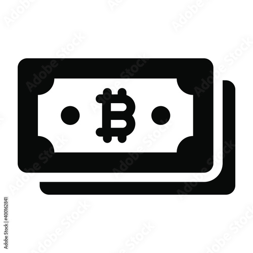
Bitcoin cash vector in solid design 
