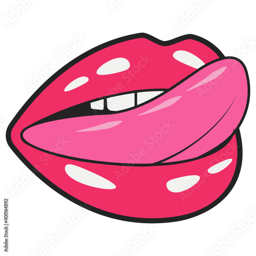 Tongue Licking Lips  