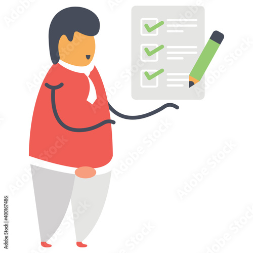 Checklist Flat Vector