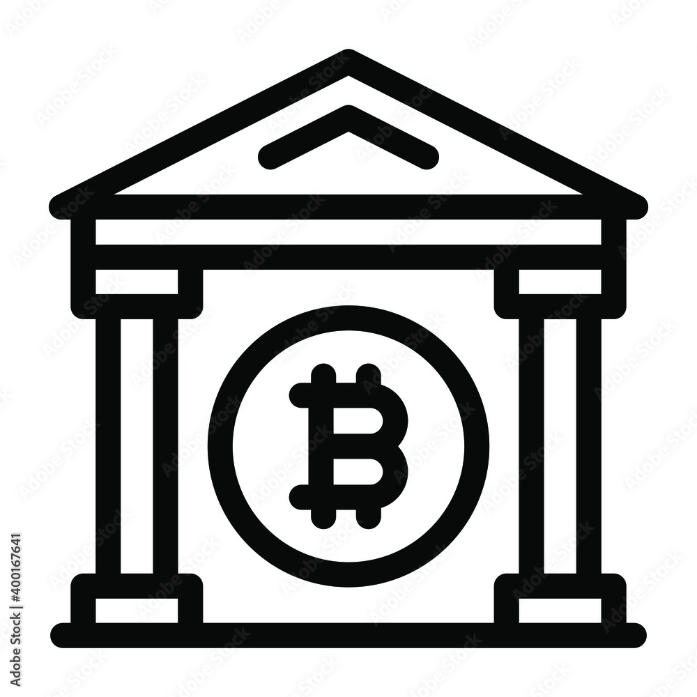 Bitcoin bank vector in design, virtual currency storage estate
Bitcoin bank vector in design, virtual currency storage estate