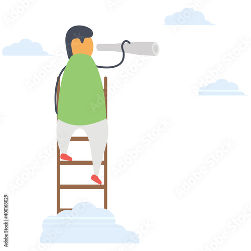 Foreseeing Flat Vector 