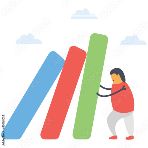 Crisis Flat Vector 