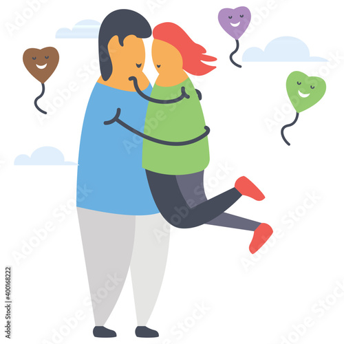 Romantic Couple Vector 