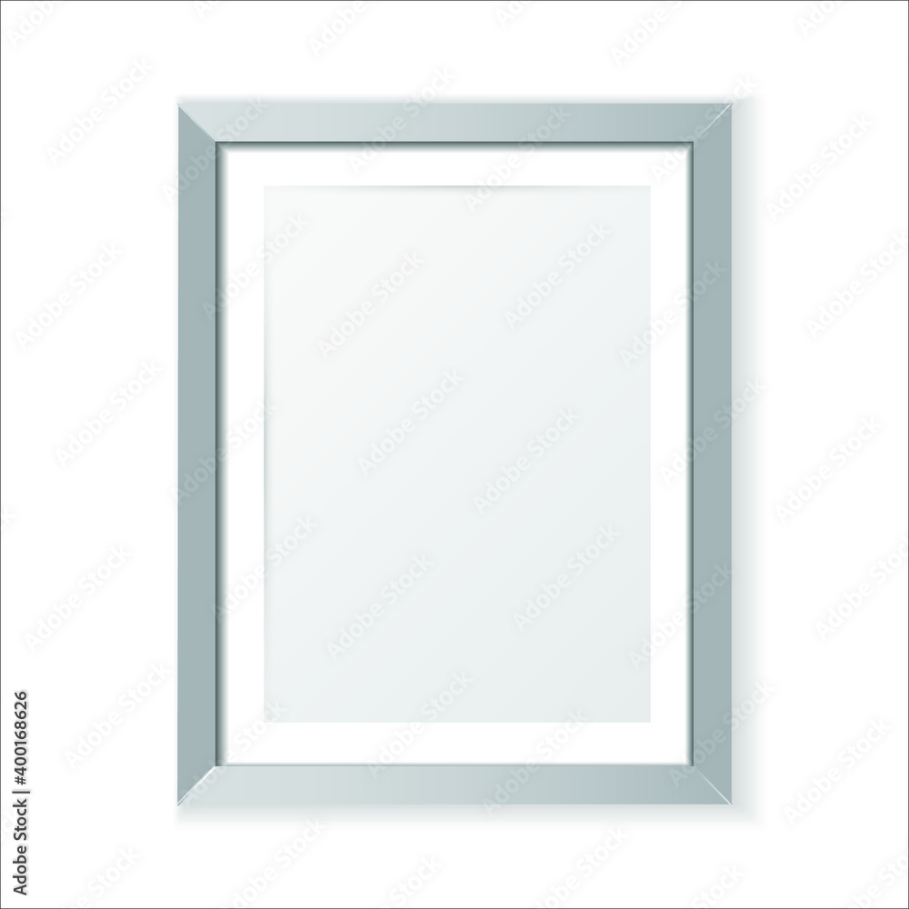 Realistic picture frame isolated on white background. Eps10 vector illustration. Realistic picture frame isolated on white background. Eps10 vector illustration.