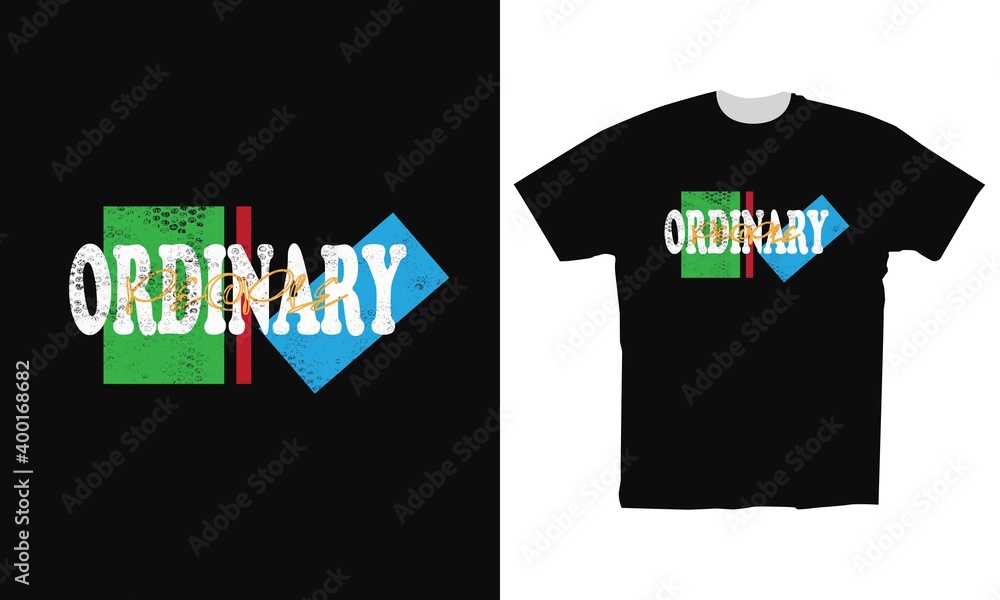 ordinary people typography suitable for apparel t-shirt design ordinary people typography suitable for apparel t-shirt design