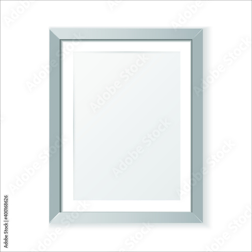 Realistic picture frame isolated on white background. Eps10 vector illustration.