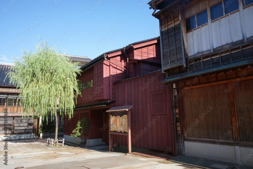 Higashi Chaya District in Higashiyama, Kanazawa prefecture, Japan - ひがし茶屋街 石川県 金沢市 東山 日本 Higashi Chaya District in Higashiyama, Kanazawa prefecture, Japan - ひがし茶屋街 石川県 金沢市 東山 日本