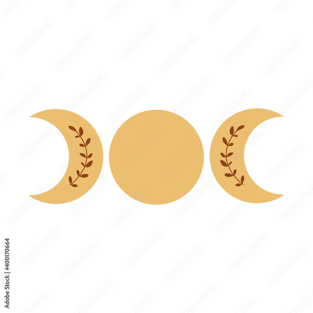 Triple Moon Phase Symbol Boho Moon Logo Yellow Moon Phase Isolated Icon Alchemy Graphic Element Stock イラスト Adobe Stock Triple Moon Phase Symbol Boho Moon Logo Yellow Moon Phase Isolated Icon Alchemy Graphic Element Stock イラスト Adobe Stock