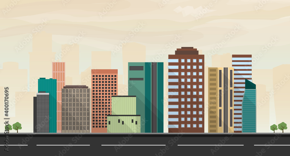 Skyline Illustration Vector 