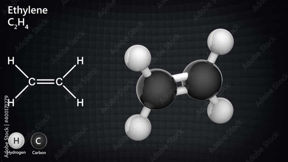 Vidéo Stock Structural chemical formula and molecular structure of ...
