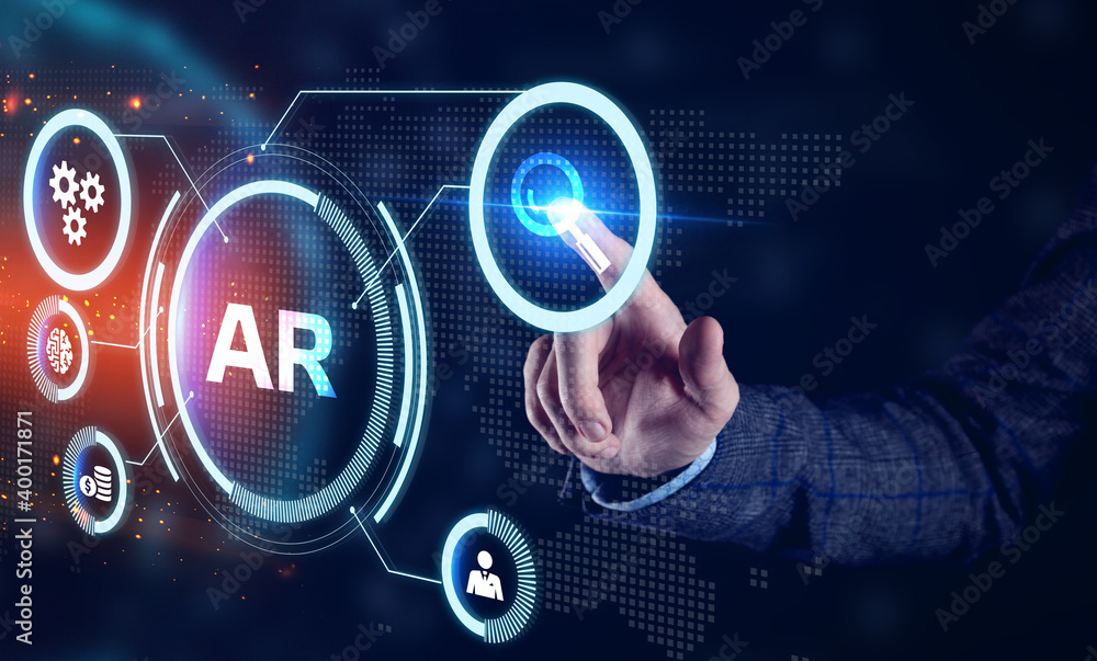 Ar, augmented reality icon. Business, Technology, Internet and network concept. Ar, augmented reality icon. Business, Technology, Internet and network concept.