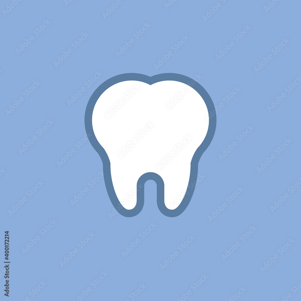 Tooth vector icon. Dentist symbol. Tooth vector icon. Dentist symbol.