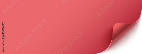Red header background. Horizontal banner, template for uour projects.