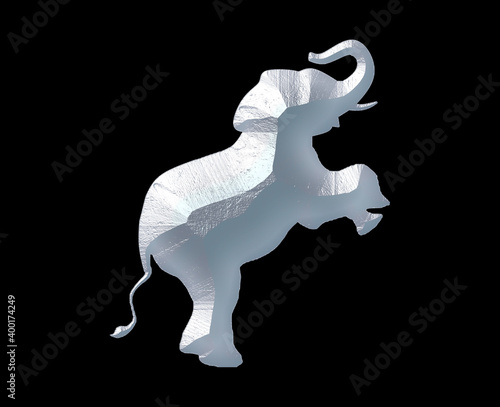 Elephant Logo Icon Limestone Stone Sedimentary Rock Curving illustration