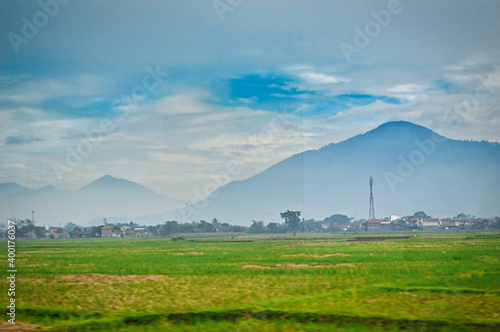 field and blue sky