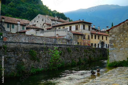 Obraz na plátně Vittorio Veneto is a city and comune situated in the Province of Treviso, in the region of Veneto, Italy, in the northeast of the Italian peninsula, between the Piave and the Livenza rivers