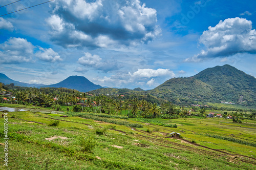 landscape with mountains
