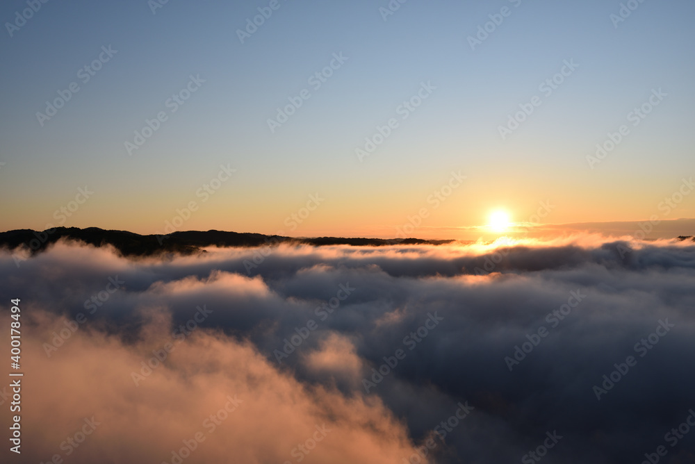 Sea of clouds in early morning Sea of clouds in early morning