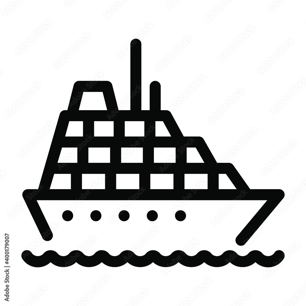 A loaded vessel, solid icon of shipment boar
A loaded vessel, solid icon of shipment boar