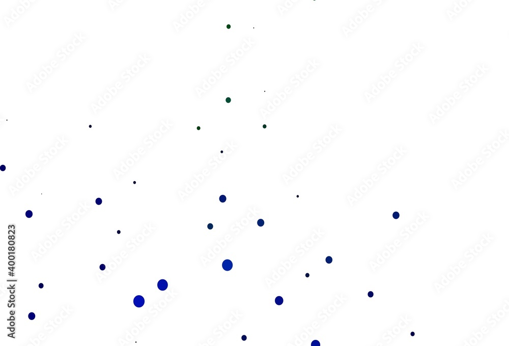 Light Blue, Green vector backdrop with dots. Light Blue, Green vector backdrop with dots.