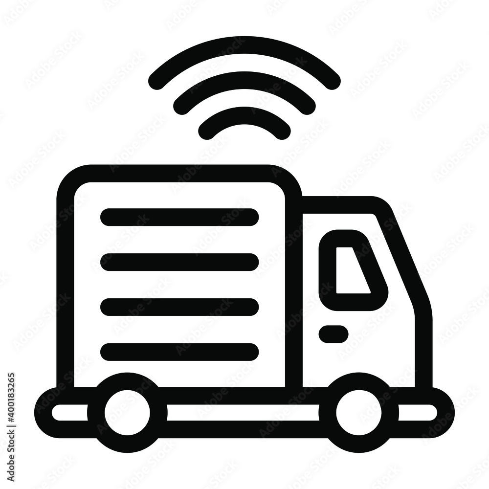 Wireless cargo, solid icon of smart delivery
Wireless cargo, solid icon of smart delivery
