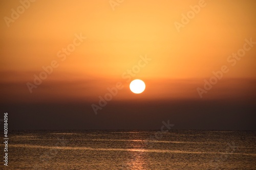 Sunrise at the beach  sea 