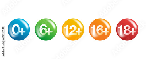 Age limits 3D pictograms for children censoring