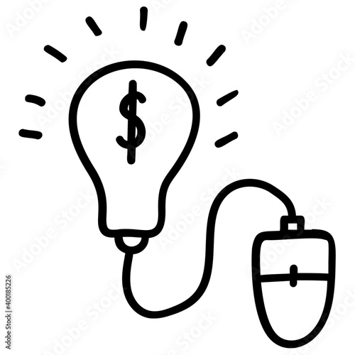 Line design of pay per click