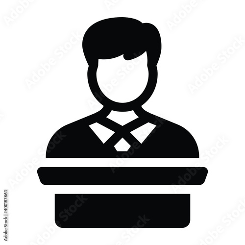 
Political leader trendy glyph icon 
