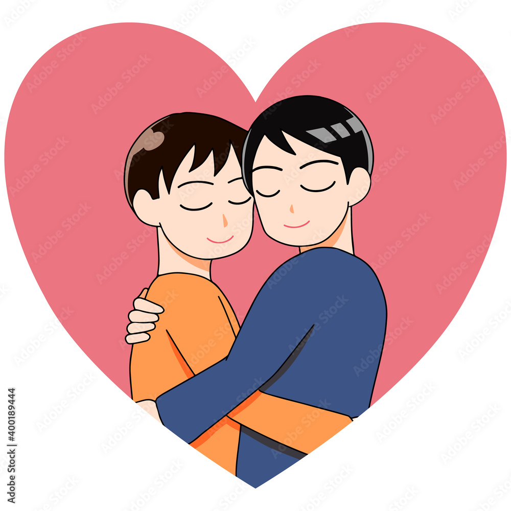 抱き合う男性同士イラストstock Vector Adobe Stock 抱き合う男性同士イラストstock Vector Adobe Stock