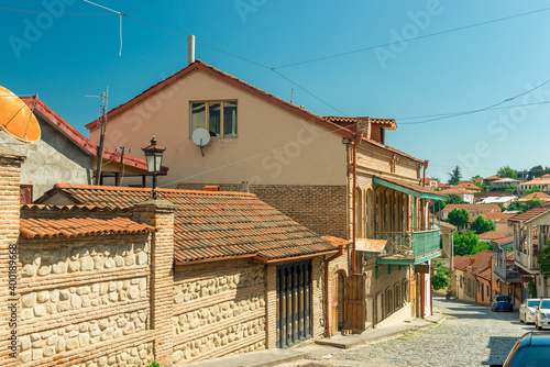 The alleys of the old town. old Signakhi Kakheti  Georgia.