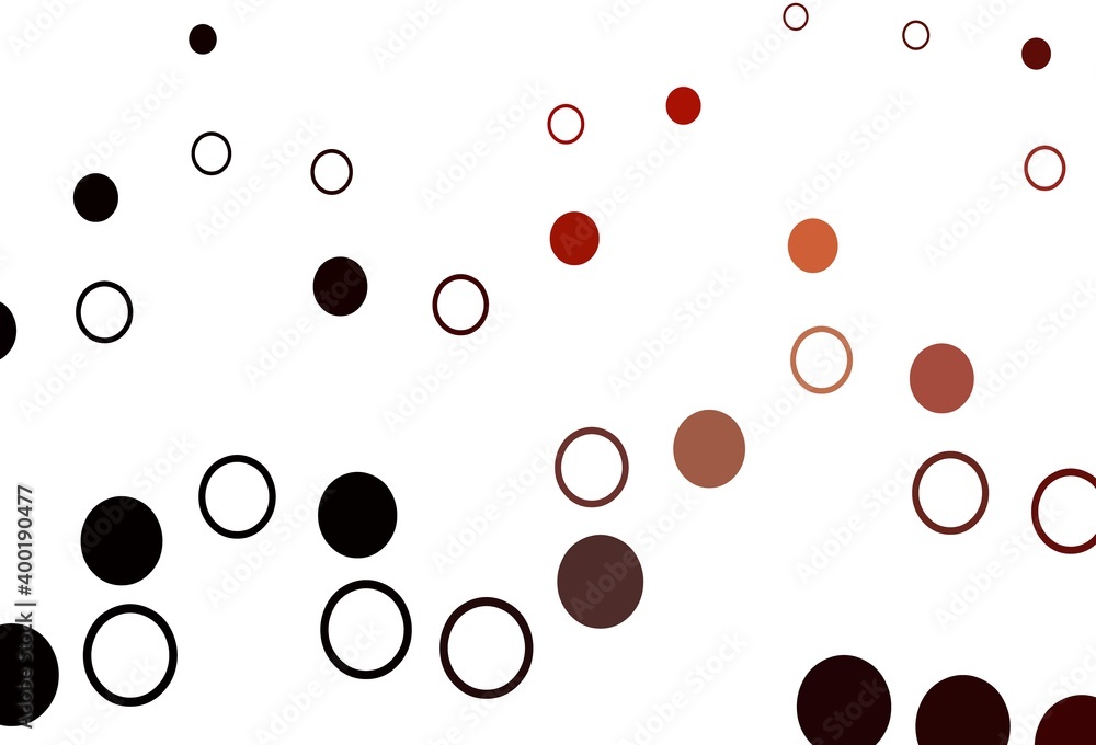 Light Red vector texture with disks. Light Red vector texture with disks.
