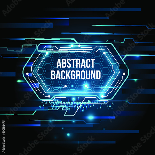 Technology abstract background with different elements