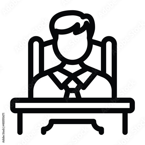 
Politician trendy glyph icon 
