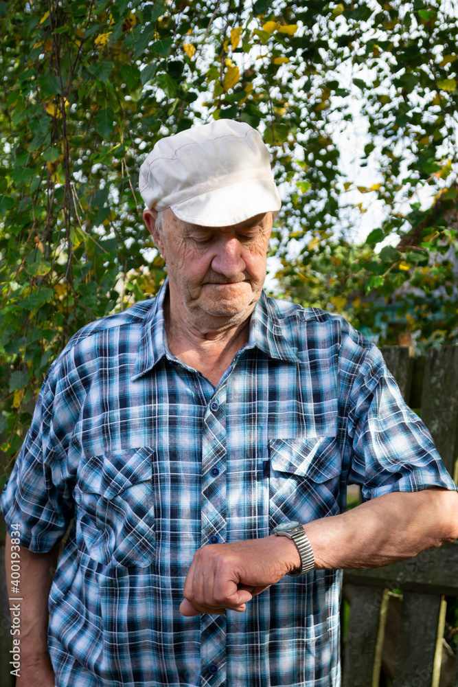 man in the garden outside man in the garden outside