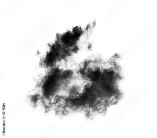 black clouds or smoke on white