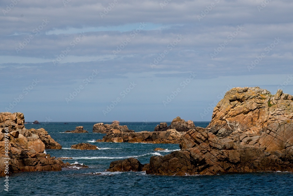 rocky coast of the region sea