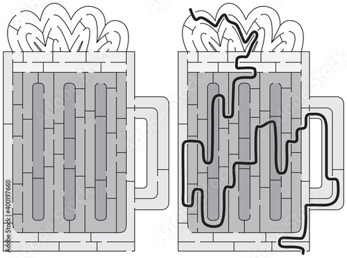 Beer maze