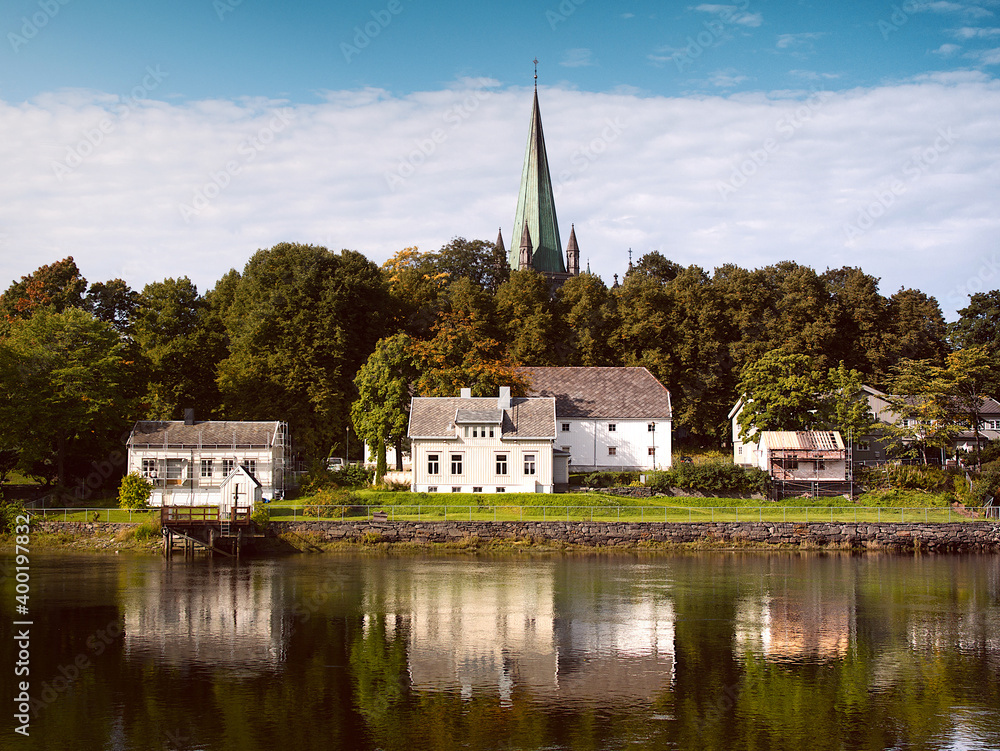 Trondheim, Altstadt mit Kirche