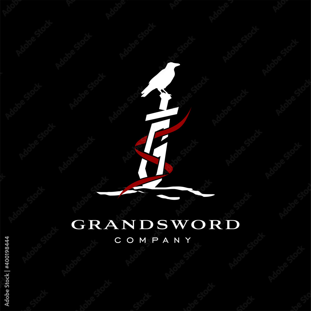 grand sword vector template brand idea icon symbol entertainment production photography movie film logo design grand sword vector template brand idea icon symbol entertainment production photography movie film logo design